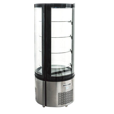 Refrigerador Migsa ARC-400R, 360 litros, en acero inoxidable.