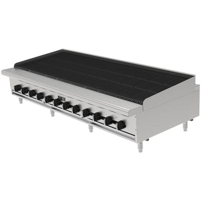 ASADOR ASBER AERB-72 | Asador | Gas | 12 Quemadores | Acero Inoxidable | Hotel Restaurante Cafetería | Comida Parrilla Quemadores Cocina Industrial Cocción Carne Cortes Desmontable Asar Asada Piloto Manifold Hierro Fundido Nivelador Cocción Alimento Mariscos Preparación Uso Rudo Negocio