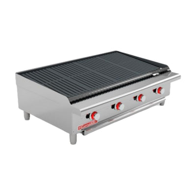 ASADOR CORIAT ACV-4 MASTER | 4 Parrillas | 4 Quemadores | Lámina De Acero Inoxidable | Gas | Restaurante Hotel Industrial Cenaduría Hotel Asador Tacos Pastor Taquería Negocio Restaurante Cocina Industrial Asar Carne