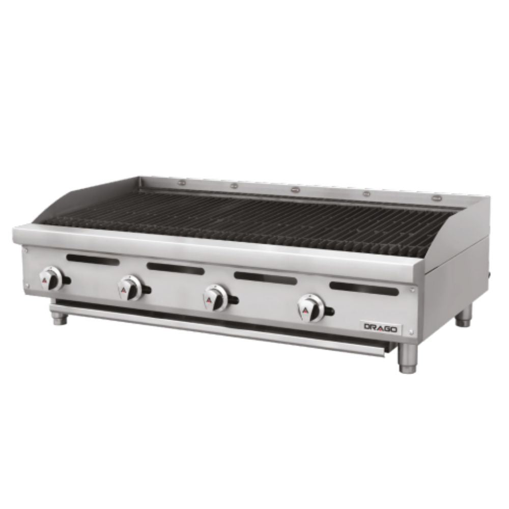 ASADOR DRAGO AG-4R GNAS-04-00 | Asador Radiante a Gas | 4 Quemadores | Acero Inoxidable | Restaurante Cocina Industrial Bistró Taquerías Hamburgueserías Parrillas y steakhouses Food trucks Dark kitchens Hoteles Comedores industriales Cocinas comerciales Negocios de comida rápida