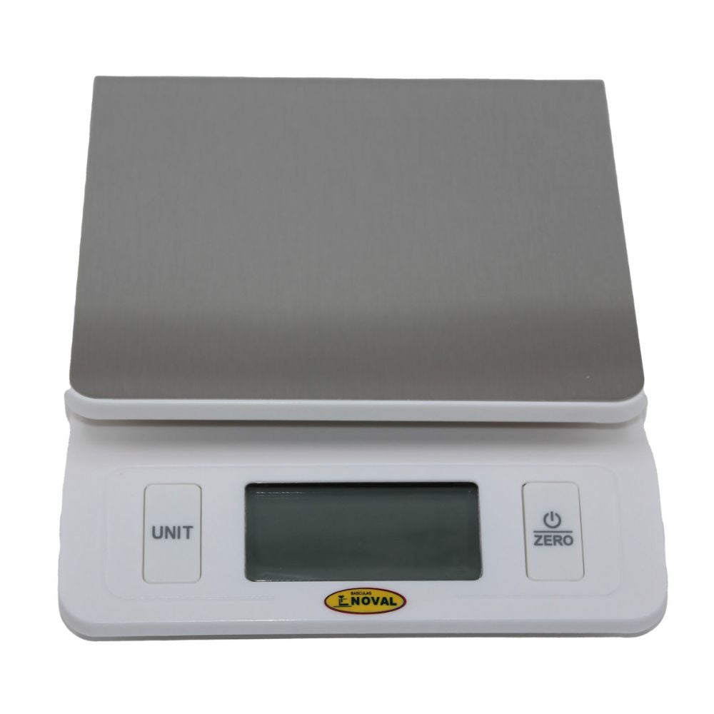 BÁSCULA NOVAL EK-3260 | Báscula Digital de Cocina | Restaurante Cocina Hogar Sobre Mostrador Recepción Pesar Cobrar Báscula para Frutería Verdulería Tienda Negocio Cremería
