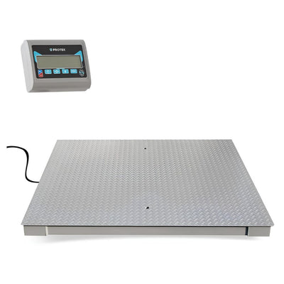 BÁSCULA PROTEK 1025261  | Báscula Electrónica | 2500 Kg | Batería Recargable | Paquetería Almacén Bodega Cajas Paquetes Bascula Mostrador Tianguis Restaurantes Pesar Cargar