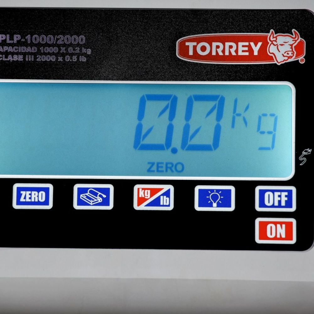 BASCULA ALÁMBRICA PLATAFORMA BAJO PERFIL TORREY 0PLP6000-4 | Bascula Alámbrica Plataforma Bajo Perfil 6000 Kg Función TARA | Electrónica | Almacén Paquetería Comercio | Paqueterias Costales Cajas Paquetes