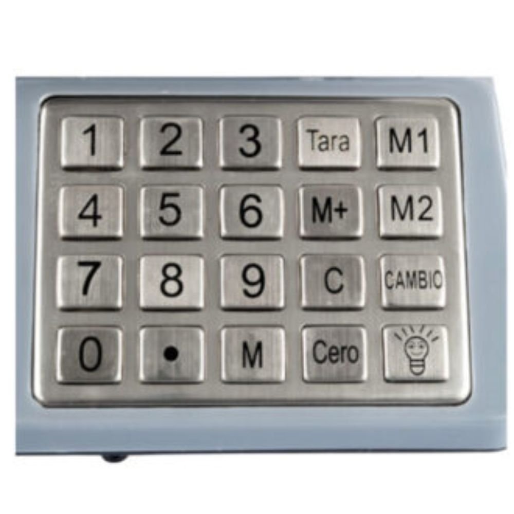 BÁSCULA NOVAL N-40TN | Báscula Comercial | 40 kg | Negocio Verdulería Abarrotes Verdulería Sobre Mostrador Recepción Pesar Cobrar Báscula para Frutería Verdulería Tienda Negocio Cremería.