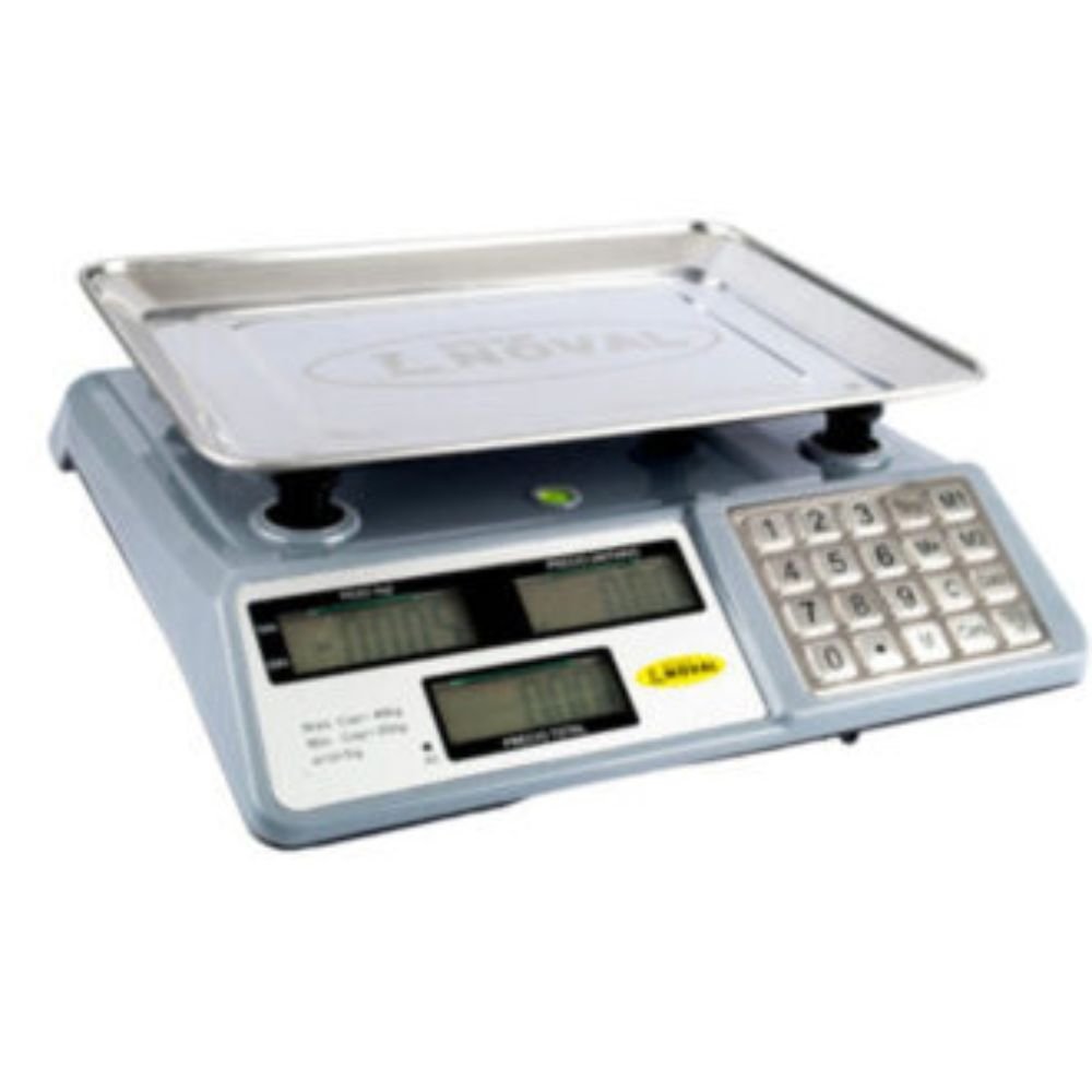 BÁSCULA NOVAL N-40TN | Báscula Comercial | 40 kg | Negocio Verdulería Abarrotes Verdulería Sobre Mostrador Recepción Pesar Cobrar Báscula para Frutería Verdulería Tienda Negocio Cremería.