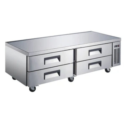 BASE CHEF INTERNATIONAL INT/BC-4C-AI | Mesa Refrigerada Base Chef | 14 Pies Cúbicos | 4 Cajones | Acero Inoxidable | Cocina Industrial Restaurante Bar Restaurante Cafeteria Guarniciones Comedores Industriales Cocinas Industriales Panaderia Carniceria Preparación Sushi Postres Ensaladas Baguettes