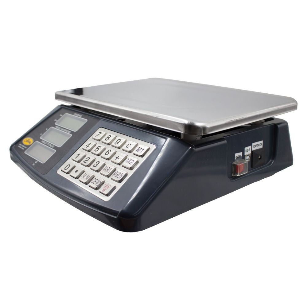 BÁSCULA NOVAL CONNECT- 40 | Báscula Comercial | 40 kg a 2gr | Tienda Verdulería Negocios Basculas Mostrador Restaurantes Pesar Tianguis Restaurante Verduras Carnes Colgantes Plataforma Carnicería Cremería Contadora Cargar.