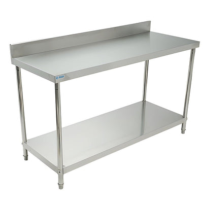 Migsa Bn-w04/150 Mesa Trabajo Soporte Inferior, 150 x 60 x 90 cm, en acero inoxidable.