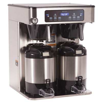 CAFETERA BUNN ICB TWIN 120/240V SST Cafetera ICB 53200.0100 | Cafetera Infusión Series Twin 5.6 Galones / 21.2 Litros | Acero Inoxidable | Áreas de Trabajo Oficinas Coworking