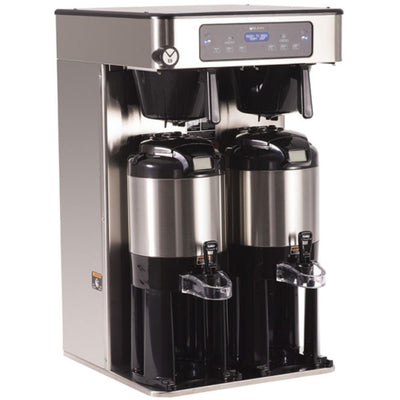CAFETERA BUNN ICB TWIN 120/240V SST TALL 53200.0101 | Cafetera Infusión Series Twin | 5.6 Galones / 21.2 Litros | Acero y  Plástico Negro | Áreas de Trabajo Oficinas | Empresa Sala de Espera Hospital Vestíbulo Restaurante Hotel Cafetería