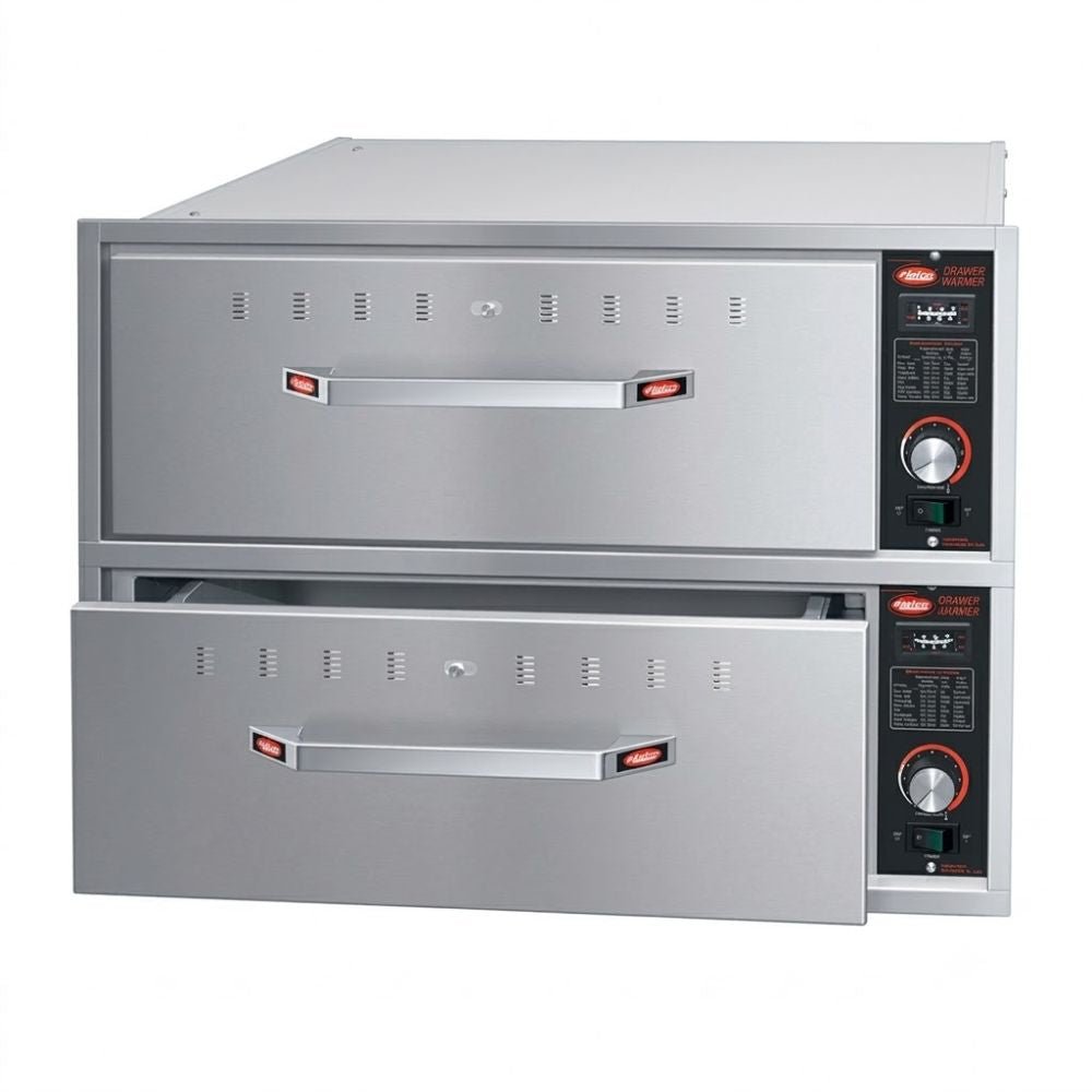 CALENTADOR DE CAJÓN HATCO HDM-2B | Drawer Warmer Empotrable 2 Cajones | 2 Insertos 1/1 | Acero Inoxidable | Restaurante Cafetería Hotel