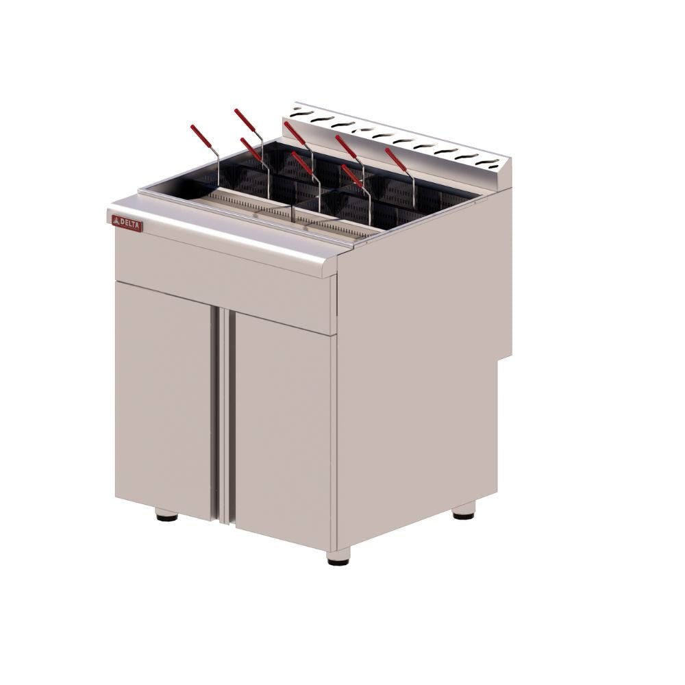 COCEDOR DELTA PASTISSIMO CP-GPA-80 | Cocedor de Pasta | Gas | 1 Piloto Electrónico | 2 Tina | 4 Canastillas | 6 Quemadores | Restaurante Comida Italiana | Spaghetti Fetuccini Buffet Comida Asiática Oriental Catering Comedor Cocina Industrial Universitario