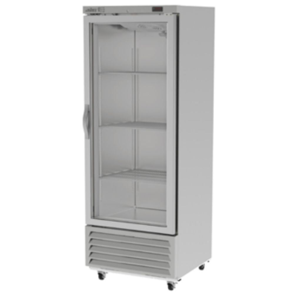 CONGELADOR ARF-17-G HC | Congelador Vertical | 1 Puerta Cristal | 17 Pies Cúbicos | 3 Parrillas | Acero Inoxidable | Restaurante Carnicería Mini Super | Congelador Vertical Puerta Cristal Luz Led Parrillas Alambrón Iluminación Led Restaurante Comida Rápida Mini Super