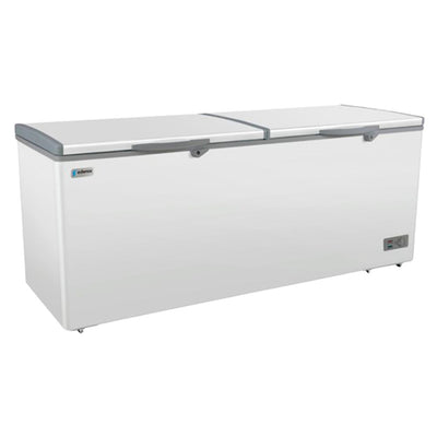 CONGELADOR ASBER EDENOX ECF-24 115V 60Hz | Congelador Horizontal para Alimentos Congelados | 24 Pies Cúbicos | 2 Tapas Cofre | Lámina Acero | Carnicería Negocio Restaurante