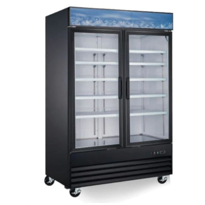 CONGELADOR INTERNATIONAL INT/CV-2PV-AI | Congelador Vertical | 36 Pies Cúbicos | 2 Puerta de Vidrio | Abarrotes Tienda Comercial Restaurante Lácteos Industrial Cocina Cremería Comercios Insumos Carnicería Hotel Panadería Refresquero Latas Bar Abarrotes Tiendas Abarrotes Bistro