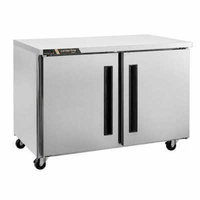 CONGELADOR CENTERLINE CLUC-48F-SD-RR | Congelador Bajo Barra | 2 Puertas Sólidas | 13.28 Pies Cúbicos | Acero Inoxidable | Restaurante Cafetería Bar | Mesa de Trabajo Congeladora Congelador Bajo Mostrador Bajo Barra Conservador Acero Inoxidable Restaurante Cafetería Cocina Industrial Bar Cremería Hotel.