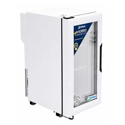 CONGELADOR VERTICAL IMBERA 1029026 VF1.5 | Congelador Vertical | Puerta de Cristal | 3 Parrillas | 1.5 Pies | Pastelería Hotel Restaurante Bar Insumos Refrescos Vegetales Carnes Pesados Aves