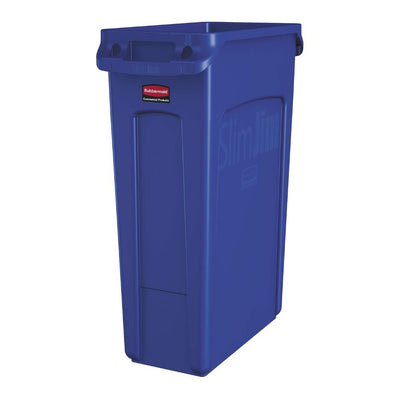 CONTENEDOR RUBBERMAID 1971257 | Contenedor de Residuos Línea Brute | 16 gal / Azul | Cocina Restaurante Limpieza