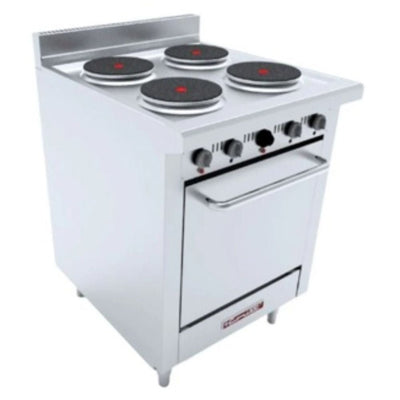 CORIAT EC-4-HM-E MASTER | Estufa | 4 Quemadores | Horno | Eléctrico | Acero Inoxidable | Restaurante Bistró Cocina Industrial