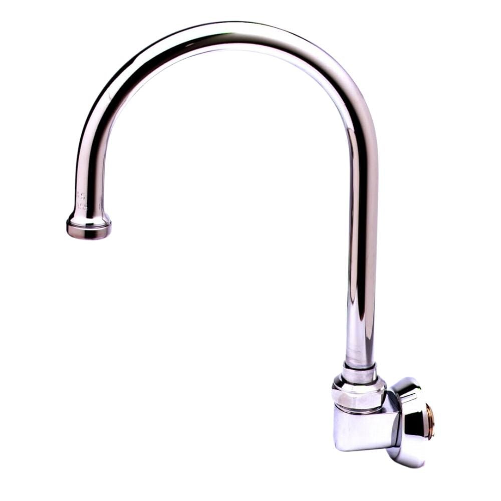 CUELLO DE GANSO T&S BRASS B-0525 | Cuello de Ganso para Lavamanos | Movil | con Base a Pared | Cocina Industrial Restaurante Cafetería Bar Negocio Agua Laboratorio Restaurante Quirófano Hospital Consultorio Lavamanos Tarja Consultorio Hospital Bar Restaurantes Hotel