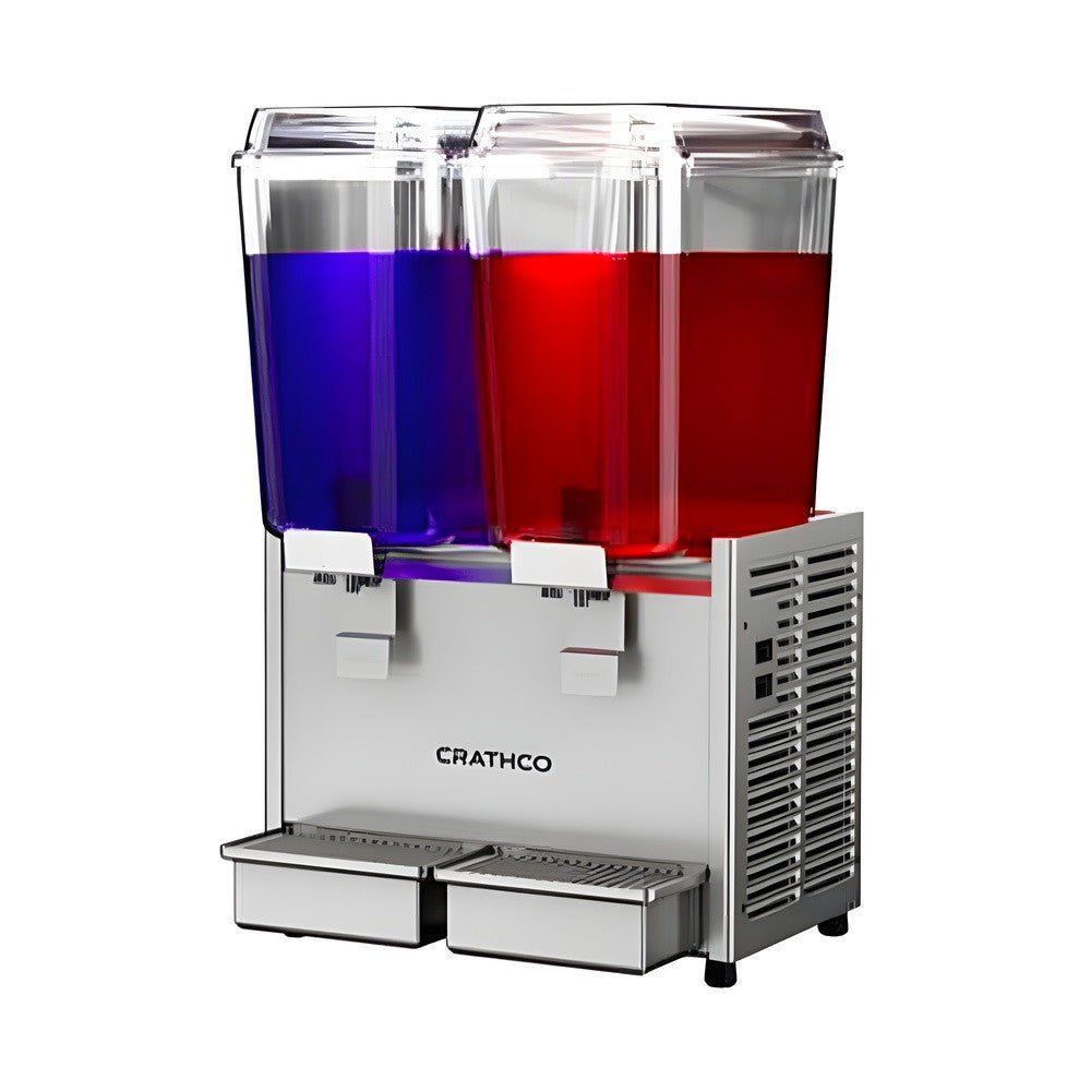 Dispensador de Bebidas Frías 2 Tazones Crathco D25-3 | Acero Inoxidable | Restaurante Cafetería