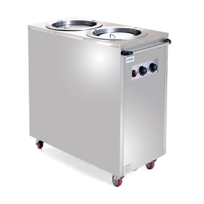CALENTADOR ELÉCTRICO DE PLATOS DOBLE MIGSA MCP-2 | Alimentos | Eléctrico | Acero Inoxidable | Buffet Restaurante Autoservicio | Calentador de Alimentos Estación Caliente Mantenedor de Comida Acero Inoxidable Restaurante Buffet Autoservicio Cafetería Comida Rápida Negocio