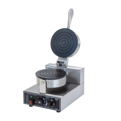 WAFFLERA CON FORMA DE DISCO 1 PIEZA MIGSA WDR-1 | Gofrera | Eléctrico | Acero Inoxidable | Máquina de Waffles Wafflera Comercial Gofres Snacks Postres Cafetería Crepería Heladería Panadería Restaurante Negocio