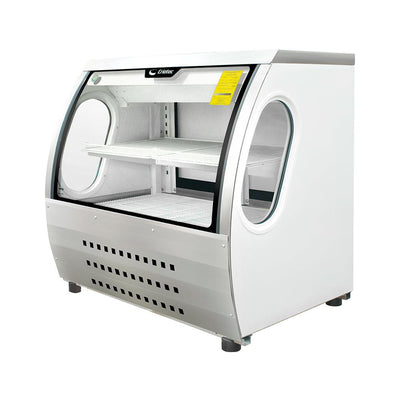 Criotec VCC-120 Vitrina Exhibidor Cristal Curvo. Pasteleria Reposteria Negocio Alimentos Pasteles Panes Exhibicion Industrial Carniceria Cremeria. KitchenMax.Store. Envíos seguros a todo México. Cotiza hoy mismo.