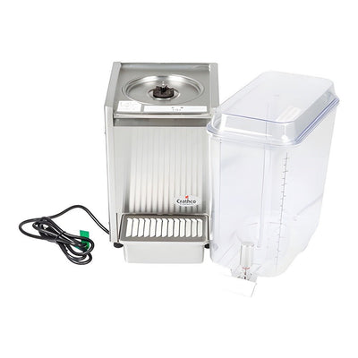 Dispensador de Bebidas Crathco D15-4, charola evita escurrimientos, en acero inoxidable.