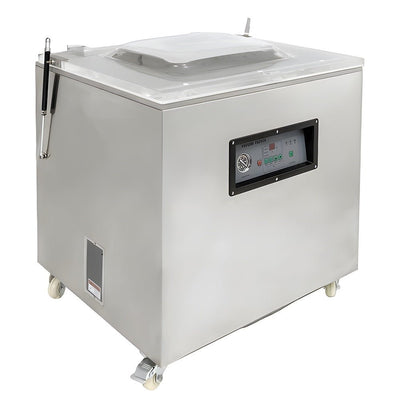 Empacadora al Vacío Migsa DZQ-800B, 83 x 64 x 99 cm, en acero inoxidable.
