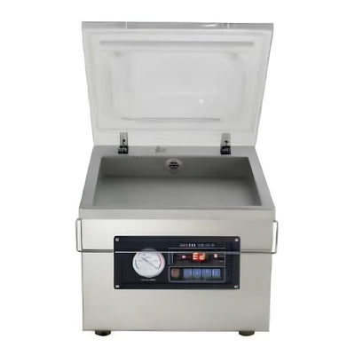 EMPACADORA AL VACIO MIGSA DZ-260P | Empacadora al Vacío Barra Selladora 26 x 8 cm | Acero Inoxidable | para Líquidos Alimentos Sopas Guisos Adobos Comida Alimentos Carne Pescado Restaurante Comercio Supermercado