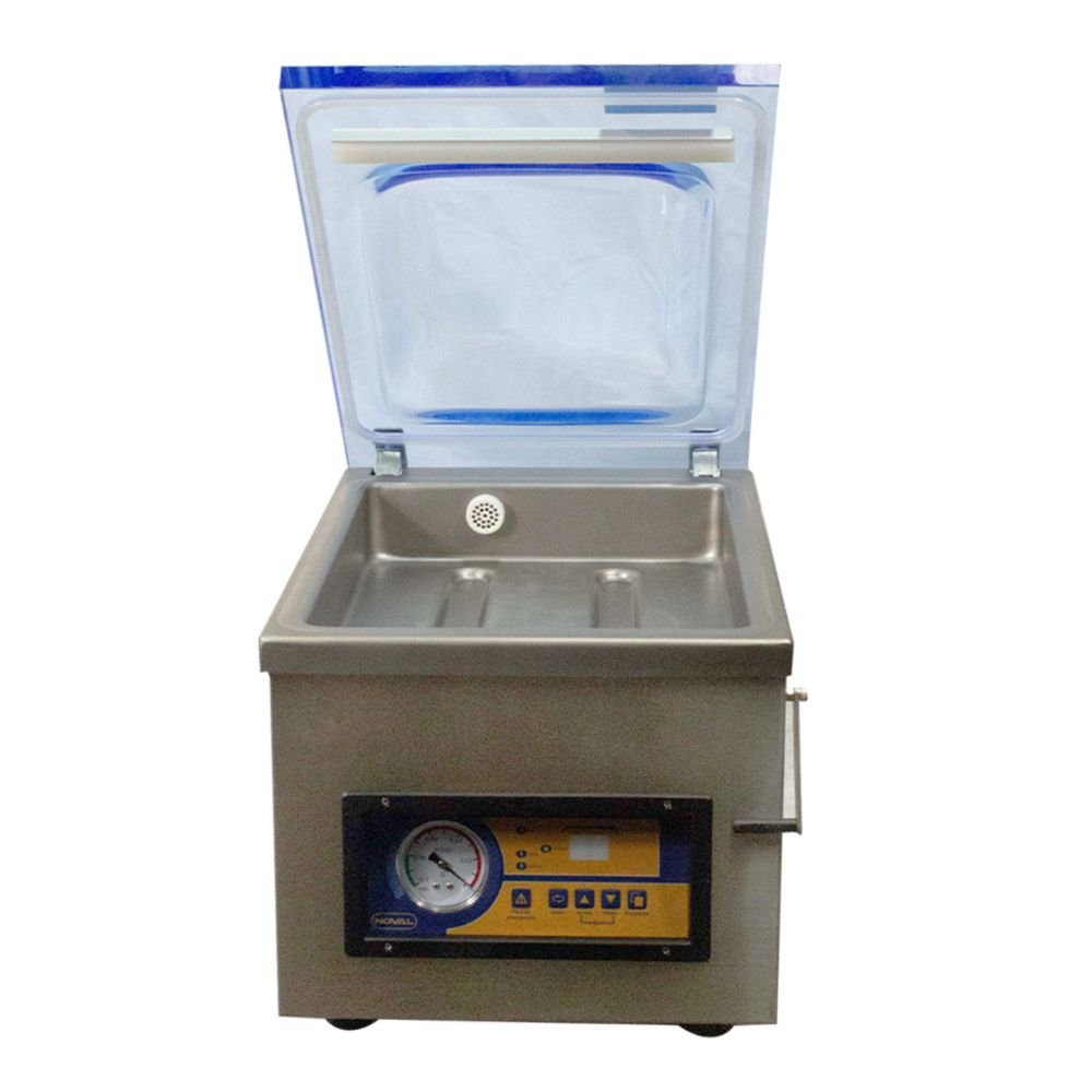 EMPACADORA NOVAL EVN-8 | Empacadora al Vacio | 1 Barra de Sellado | Acero Inoxidable | Cocina Industrial Conservar Alimentos Restaurantes Empacadora Selladora para Cocina Industrial Conservar Alimentos Sellar Empaques Transportar Alimentos Envasado Al Vacío