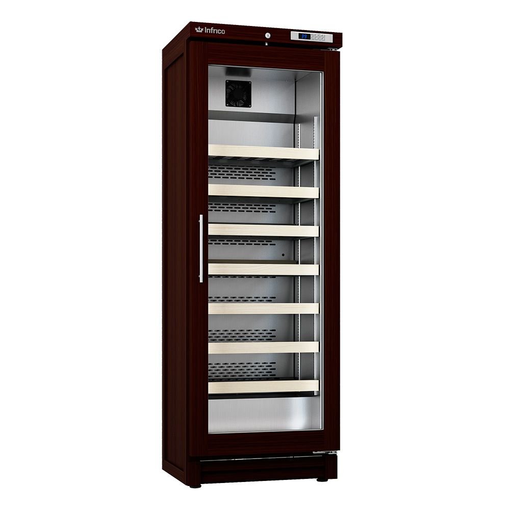 ENFRIADOR INFRICO EVV100 | Enfriador de Vinos | 100 Botellas | 9.6 Pies Cúbicos | Madera Acero | Restaurante Negocio Refrigerar Congelar Cocina Comedor Cocina Industrial Conservar