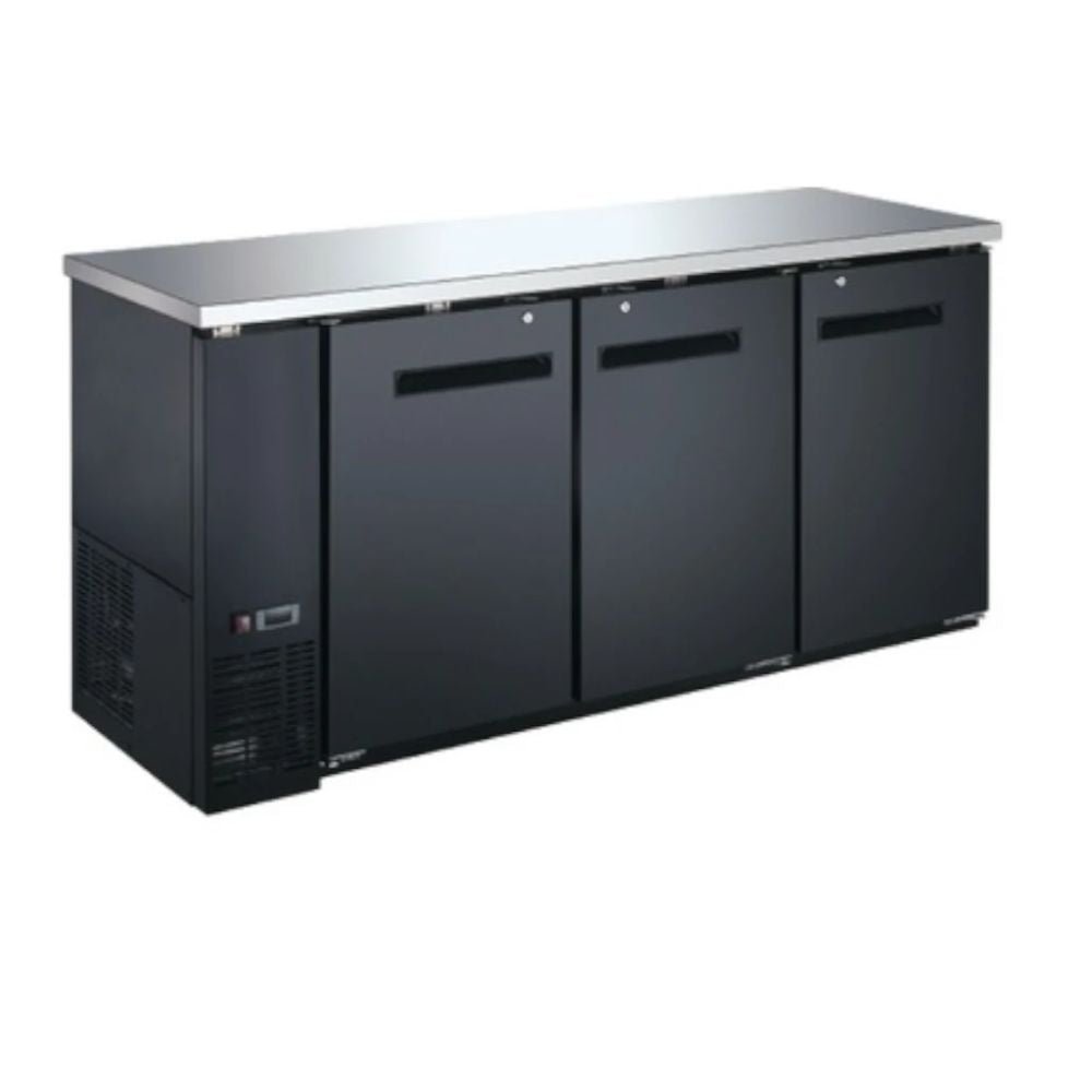 ENFRIADOR INTERNATIONAL INT/BBC-3PS-AI | Enfriador Barra Trasera | 19 Pies Cúbicos | 3 Puertas Solidas | Bar Cafetería Comercial Refrigerar Congelar Cocina Comedor Cocina Industrial Conservar
