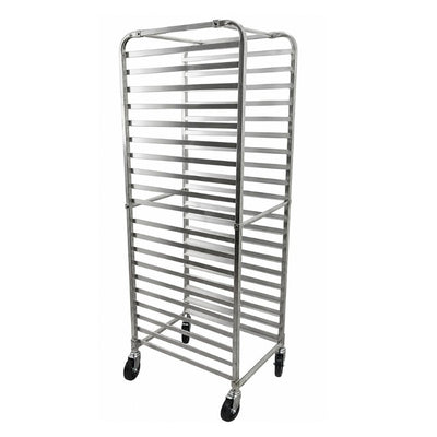 ESPIGUERO MIGSA 6063-T5 | Carro Espiguero para 20 Charolas | Panadería Restaurante Panaderia Reposteria Hotel Supermercado Buffet Comedor Industrial Restaurante Cocina Profesional