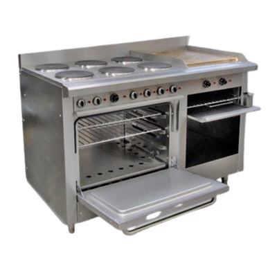 ESTUFA CORIAT EC-6-H-GRILL-E MASTER | Estufa Eléctrica | 6 Platos | Acero Inoxidable | Cocina Industrial Restaurante Cocinas Fondas Restaurantes Cenadurias Comedores Industriales Preparación de Alimentos Cocción