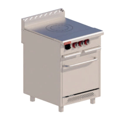 ESTUFA DELTA 2-PF-H TOP | Estufa con Plancha Francesa | Horno | Gas | Quemador Triple Concéntrico | Acero Inoxidable | Cocina Industrial Restaurante Cocinas Fondas Restaurantes Cenadurias Comedores Industriales Preparación de Alimentos Cocción