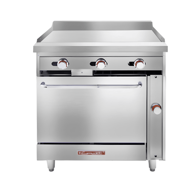 ESTUFA CORIAT EC-HG-GRILL HD | Estufa con Horno y Plancha | Gas | Lámina Acero Inoxidable | Restaurante Hotel Pastelería