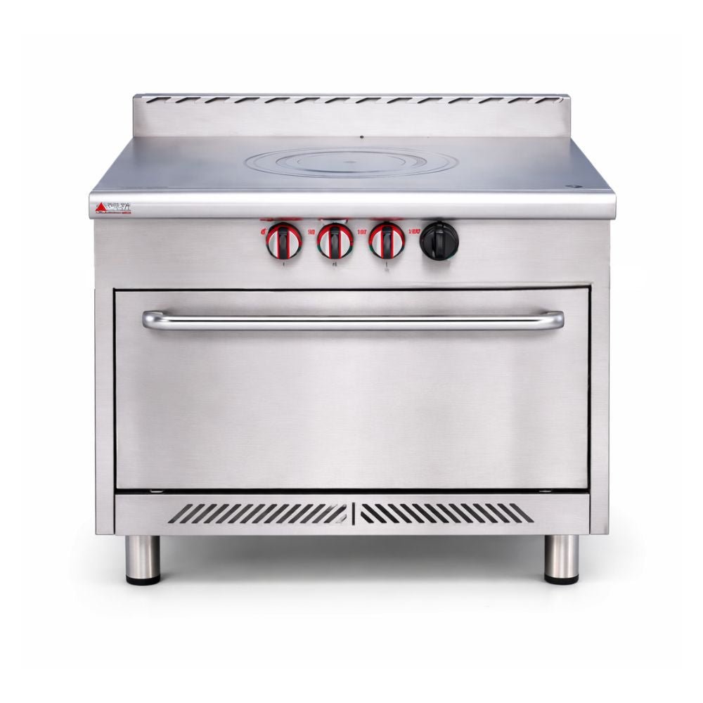 ESTUFA DELTA 3-PF-H | Estufa con Plancha Francesa | Frente 91.5 cm | Horno (36") | Restaurantes Cocinas industriales