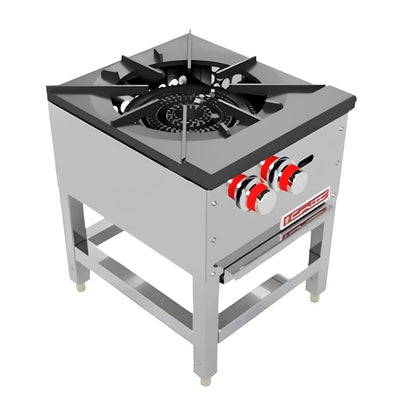 ESTUFÓN CORIAT SP-1T | Gas | 1 Parrilla | 1 Quemador | Acero Inoxidable | Restaurante Bistró Cocina Industrial Cafetería Hospital Local Plaza comercial Dark Kitchen Parrilla Hospital Hotel Cafetería Puesto Bar Panadería Chocolatería