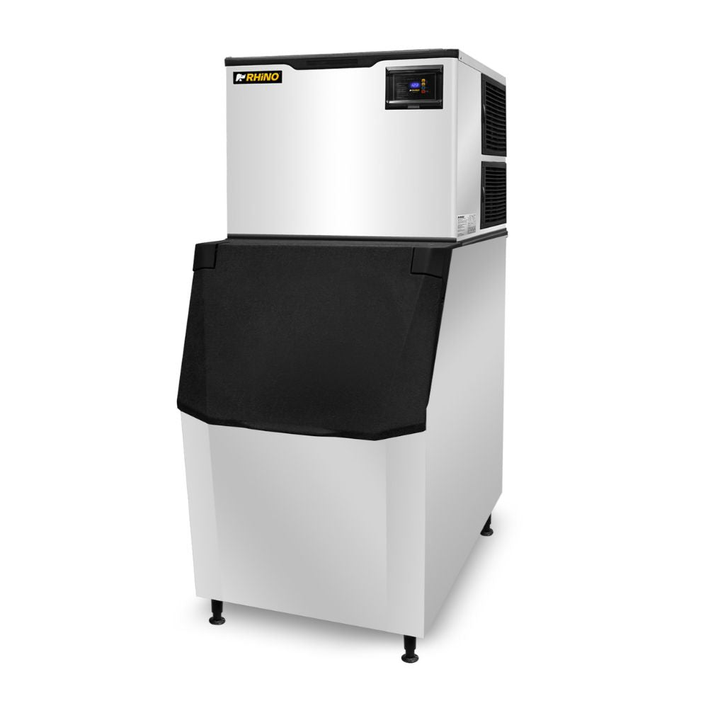 FÁBRICA DE HIELO RHINO FAHIEL-230 | Fábrica de Hielo | Producción 230 kg por Día | Capacidad de Almacenamiento 200 Kg | Cocina Industrial Hotel Restaurantes | Máquina de Hielo Fabricadora Productora de Hielo en Cubo Cubitos Comercial Industrial Acero Inoxidable Restaurante Bar Hotel Cafetería Cremería