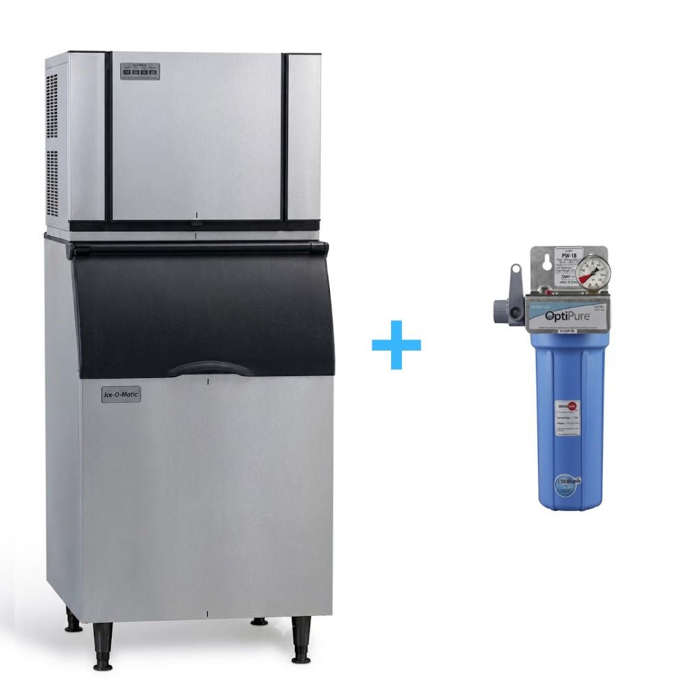 FÁBRICA DE HIELO ICE-O-MATIC CIM0636FA | Máquina de Hielo en Cubo con Depósito | 232 kg/día / Depósito 232 kg | Restaurante Bar Hotel