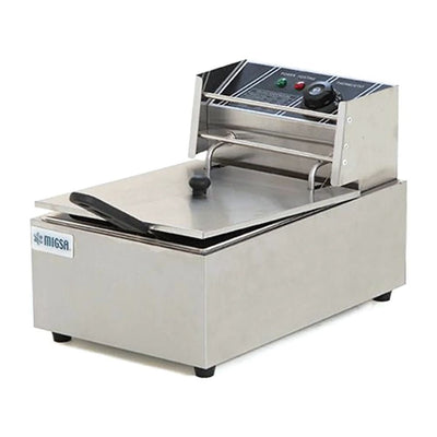 MIGSA MFE6SI | Comedor Cafetería Hotel | 1 Tina | 1 Canastilla | 6 Litros | Eléctrica | Frituras Garnachas Restaurante Cafetería Entrepaño Local Comercial Linea Económica