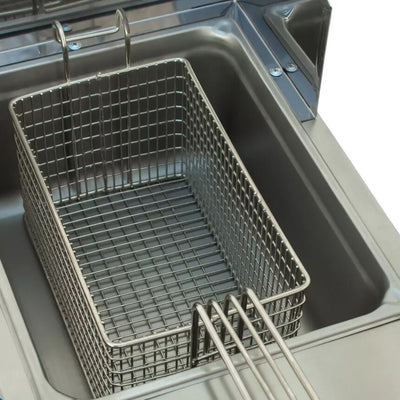 FREIDORA MINDEJAL MLM3039939422 | Freidora Industrial | Gas | Sencilla | 9 Litros | Acero Inoxidable| Restaurante Negocio Comida Rápida | Freidor Garnachas Restaurante Frituras Tostada Totopo