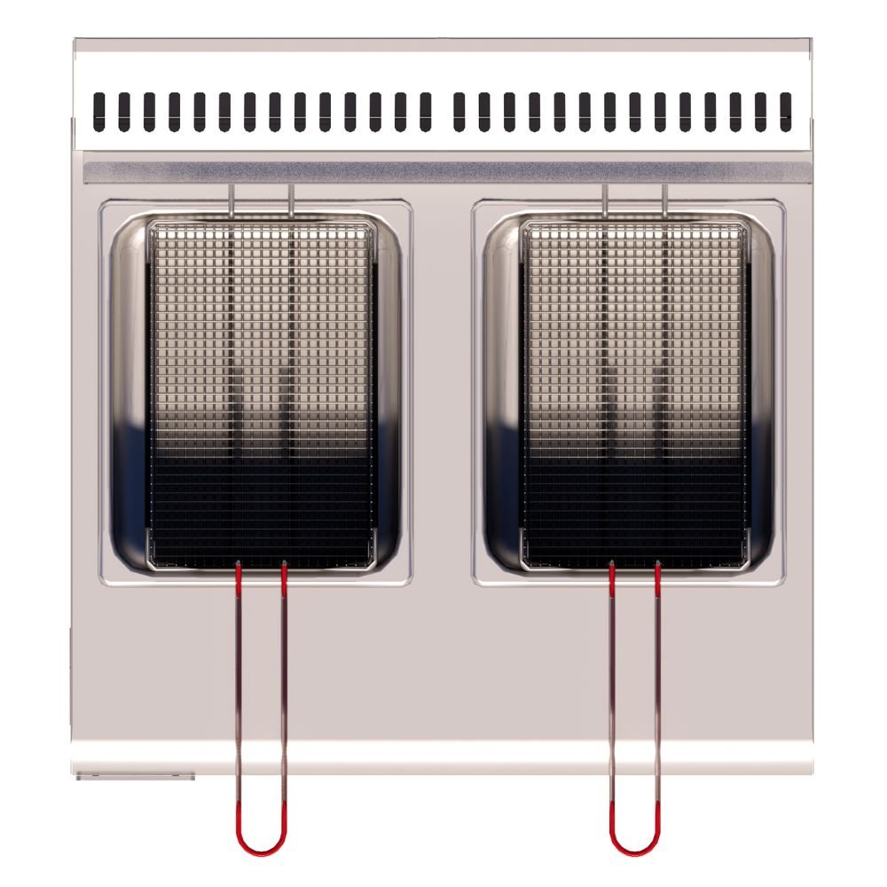 FREIDOR DELTA FM-4-D | Freidor | 2 Tinas | 8 Litros | Gas | Snacks Alitas Papas Bares Food Trucks Heladerías Buffets Pastelerías Panaderías Ferias de Comida Cocinas de Hoteles Caterings Estadios Parques de Atracciones