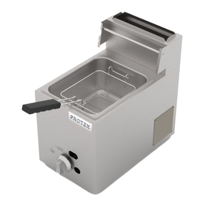 FREIDOR PROTEK 1029124 FRP-5G | Freidor a Gas | Acero Inoxidable | Restaurante Cocina Industrial Fonda Negocio de Comida Restaurante Cocina Económica Freír Alimentos Freidoras Alitas Papas A la Francesa Salchipulpos Pollo Snacks
