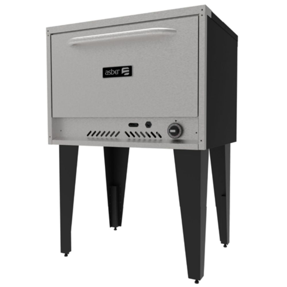 HORNO ASBER AEO-36 | Horno Pizzero Estático | 1 Parrilla | Paneles porta-mandos | Gas | Acero Inoxidable | Pizzería Restaurante Hotel | Negocio Cocción Cocina Puesto de Comida Comedor Industrial Comedor Cocina Industrial Negocio Alimentos