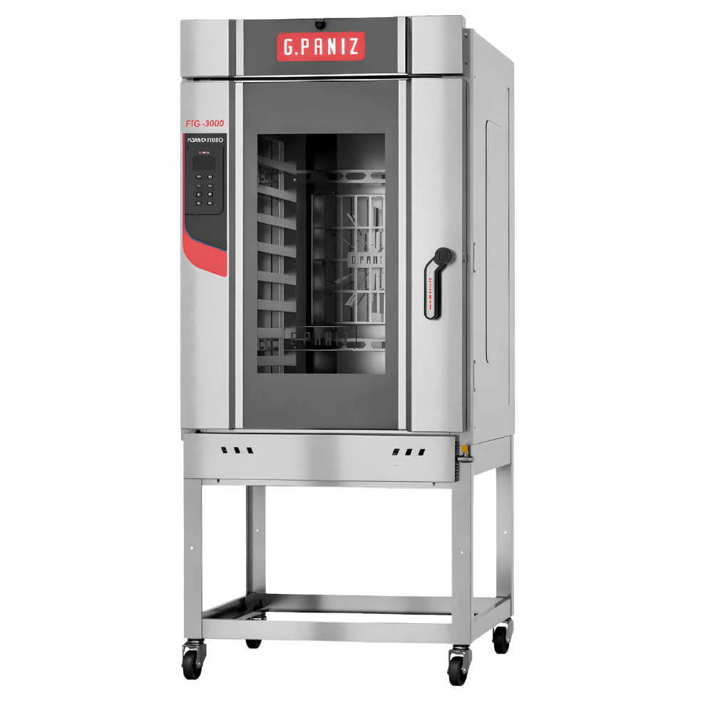 HORNO G.PANIZ FTG3000 | Horno Turbo a Gas | Acero Inoxidable | Panadería Pizzería Restaurante | Horno Comercial Industrial de Cocción para Pan Pasteles Alimentos Acero Inoxidable Panadería Pastelería Restaurante Cocina Industrial Negocio