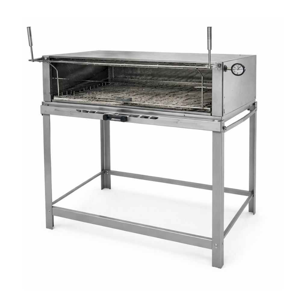 HORNO METVISA FLGG-90 | Horno Pizzero Refractario a Gas | Area Útil 92 x 90 x 26 cm | Pizzería Restaurante Panadería Pizzería Restaurante Pastelería Banquetes Cocina Industrial Alimentos Cocción