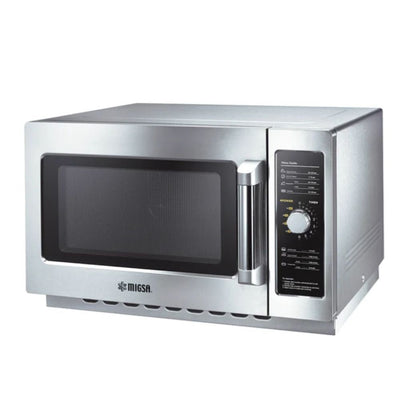 MIGSA MC12A | Horno Microondas | Calentamiento de alimentos | Temporizador | 5 Niveles | Acero Inoxidable | Bistros Cocinas Industriales Hoteles Restaurantes Bareas Pizzerias